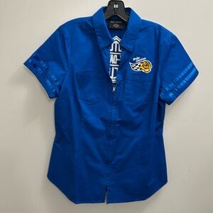 COPY - Harley Davidson, ladies, front zip shirt